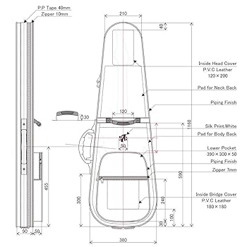 Amazon | Strictly 7 Guitars S7G-GIGCASE 27.5inchスケール